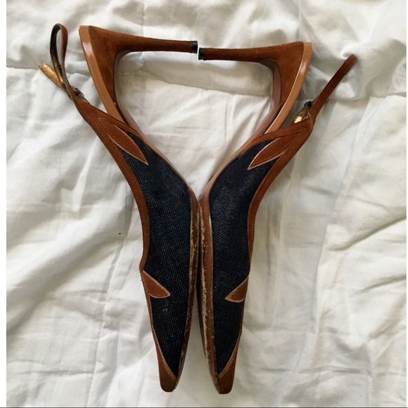 Dolce & Gabana size 39  sling back heels - Picture 4 of 7